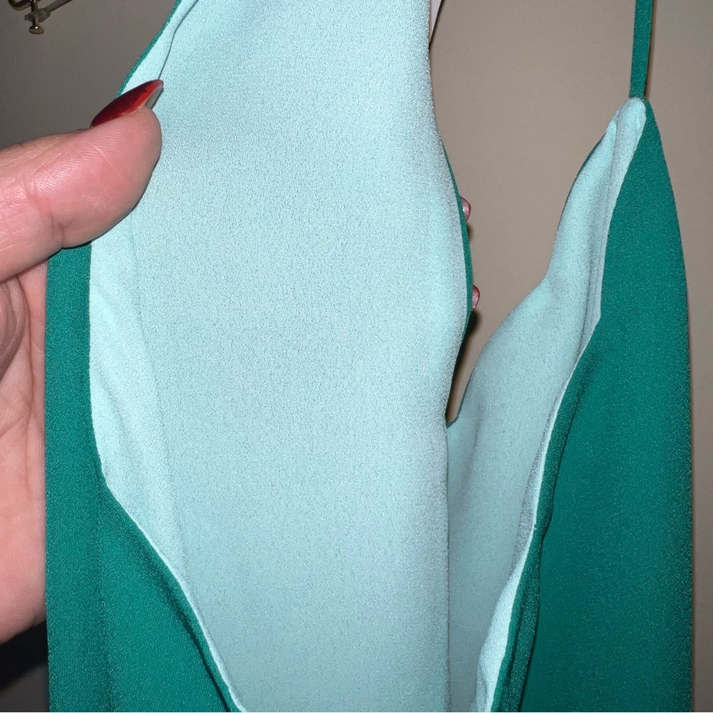 Express Small Green Halter Tank Blouse NWT - Picture 3 of 6
